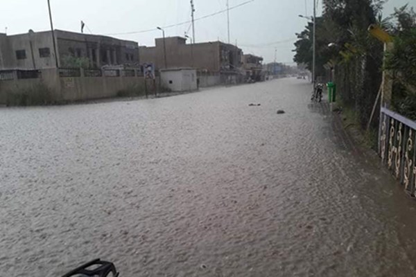 (تصاویر) سیل شهر «بلد» در عراق را فرا گرفت