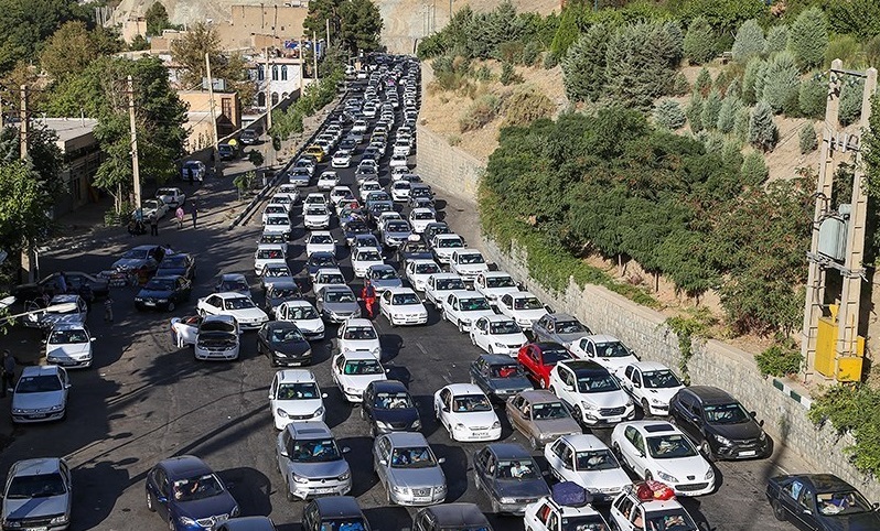 تردد وسایل نقلیه از کرج به چالوس ممنوع شد تردد وسایل نقلیه از کرج به چالوس ممنوع شد