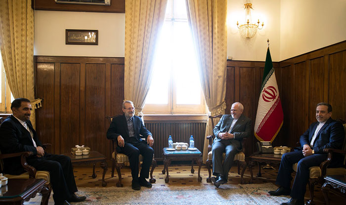 لاریجانی به دیدار ظریف رفت