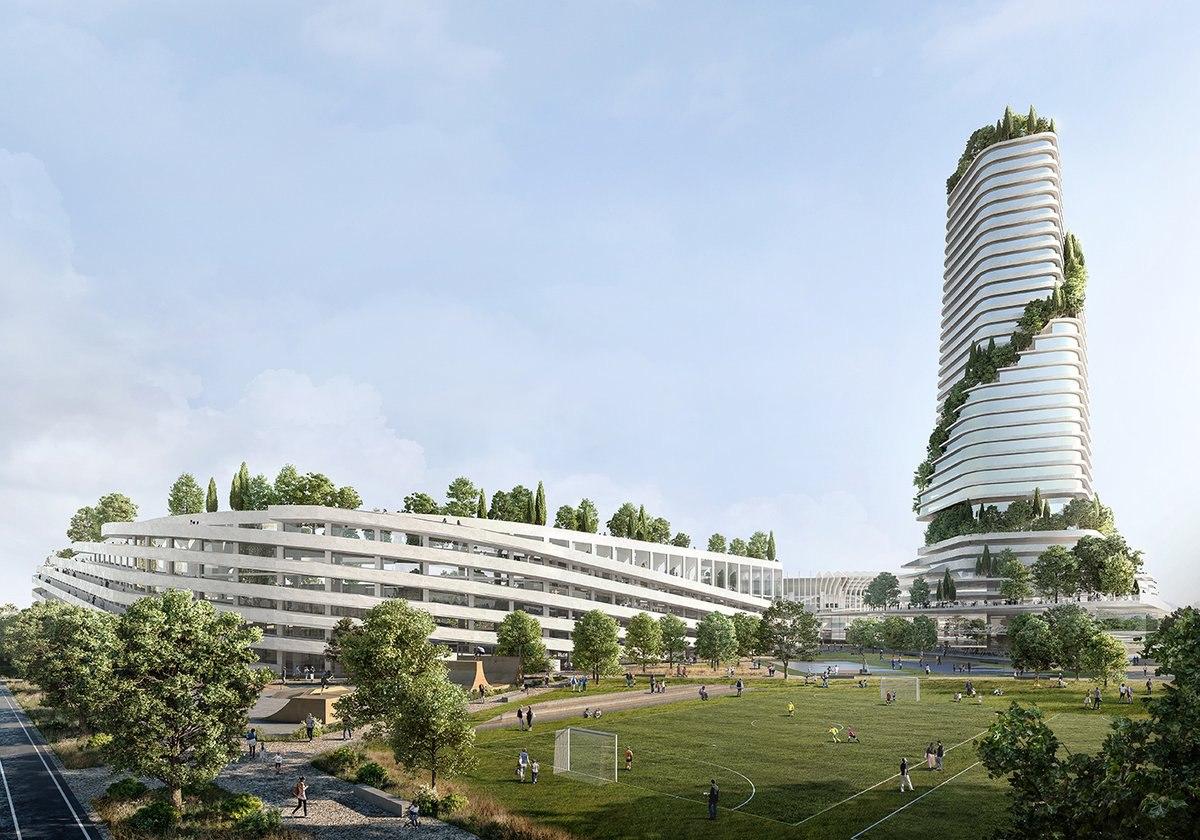 (عکس) رونمایی از ورزشگاه زیبای میلان