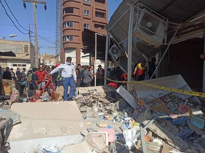 انفجار گاز در بازار عامری اهواز