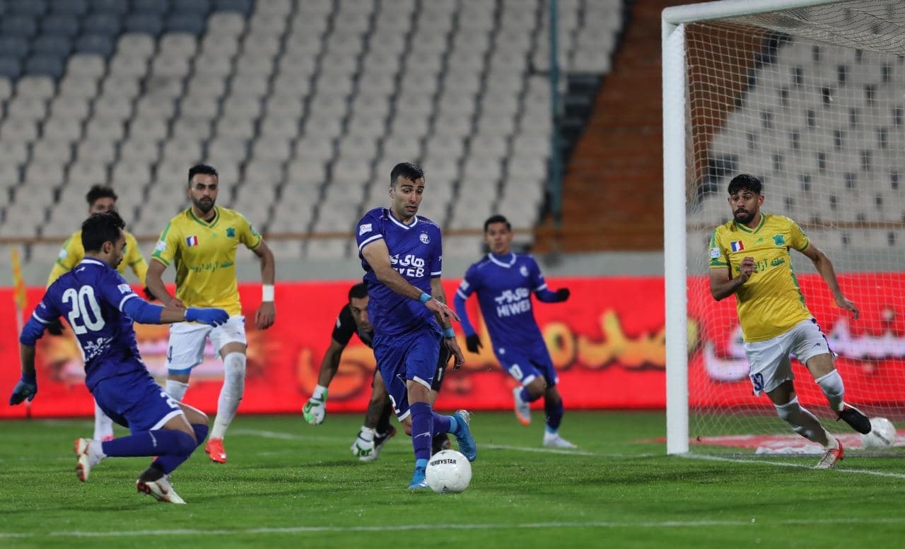 (ویدیو) خلاصه بازی استقلال 1 - 1 صنعت نفت آبادان 17 آذر 99