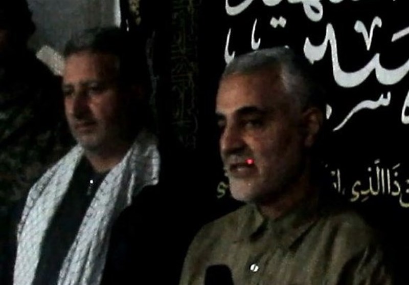 سردار حق‌بین و سرلشکر سلیمانی 