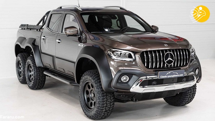 پیکاپ بنز X-Class 6X6 (تصاویر) وانت وحشی و شش چرخ بنز