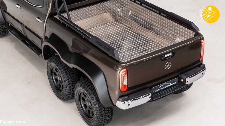 پیکاپ بنز X-Class 6X6 (تصاویر) وانت وحشی و شش چرخ بنز