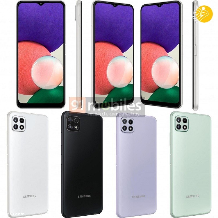 Galaxy A22 4G تصاویر گلکسی A22 سامسونگ منتشر شد