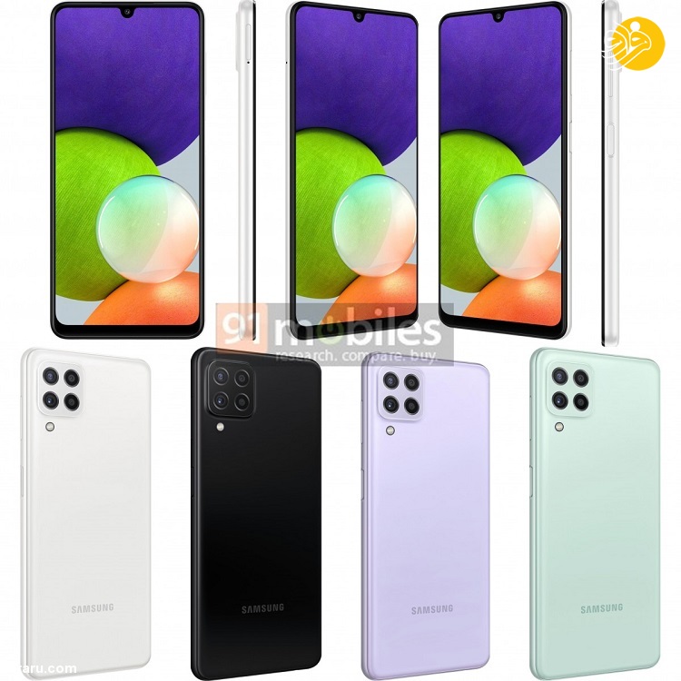 Galaxy A22 5G تصاویر گلکسی A22 سامسونگ منتشر شد