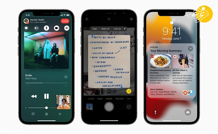(تصاویر) رونمایی اپل از iOS 15؛ مشخصات و ویژگی‌های کامل