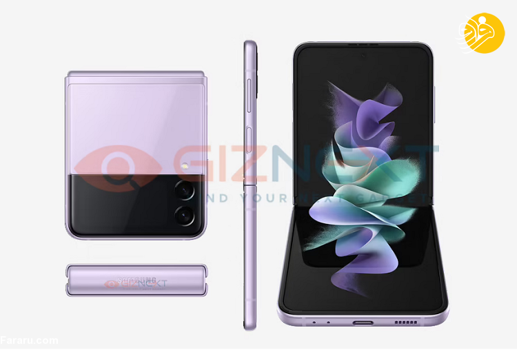 گوشی تاشو گلکسی Z Flip3 افشای تصاویر جدید گوشی تاشو گلکسی Z Flip3