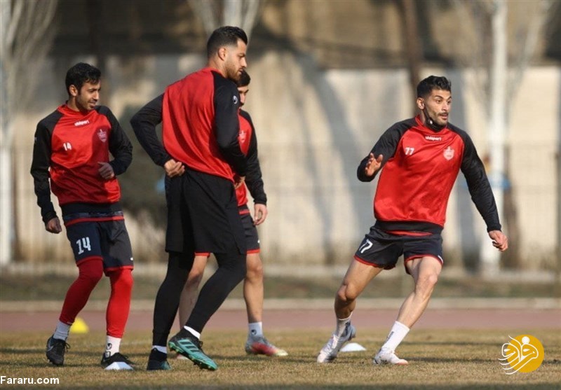(عکس) مرتضی پورعلی‌گنجی در تمرین پرسپولیس؛ خبری در راه است؟
