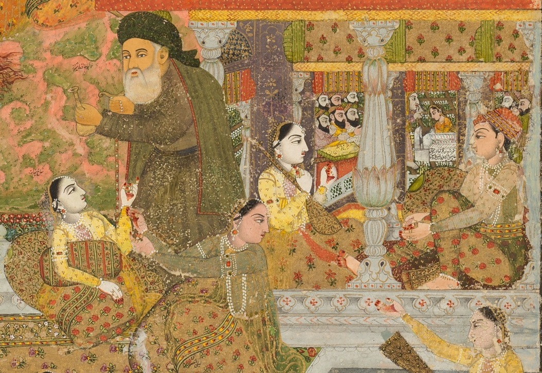 خواجه حافظ و شاخ نبات در نگارۀ «عاشقان و معشوقان»