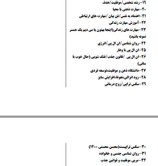 لیست صفحات