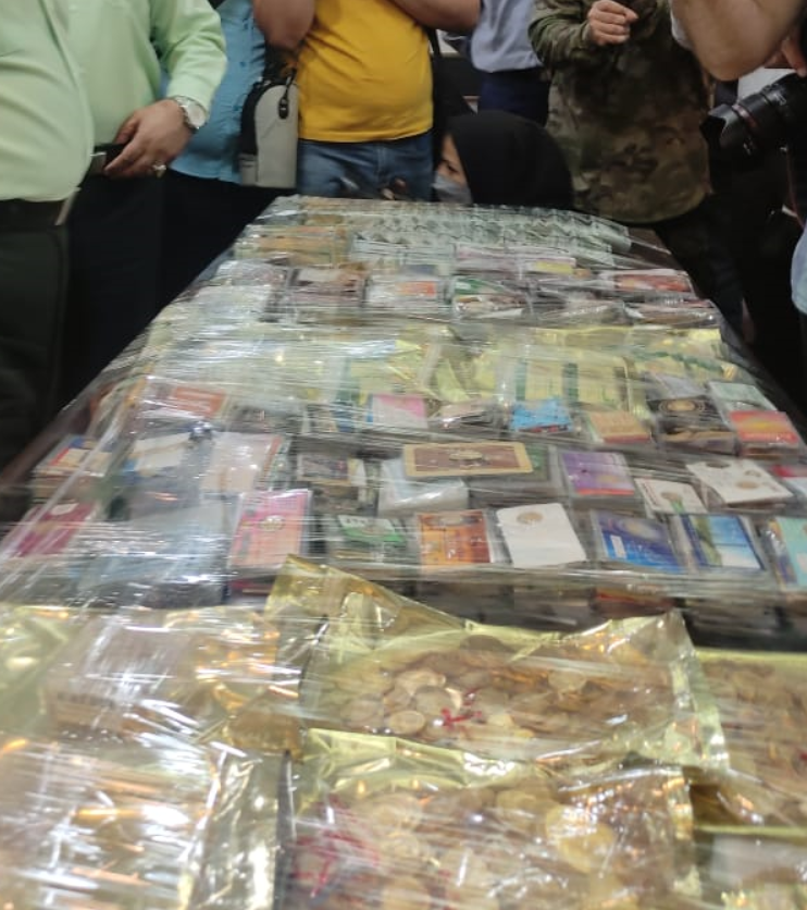 (تصاویر) اموال مسروقه از صندوق امانات بانک ملی