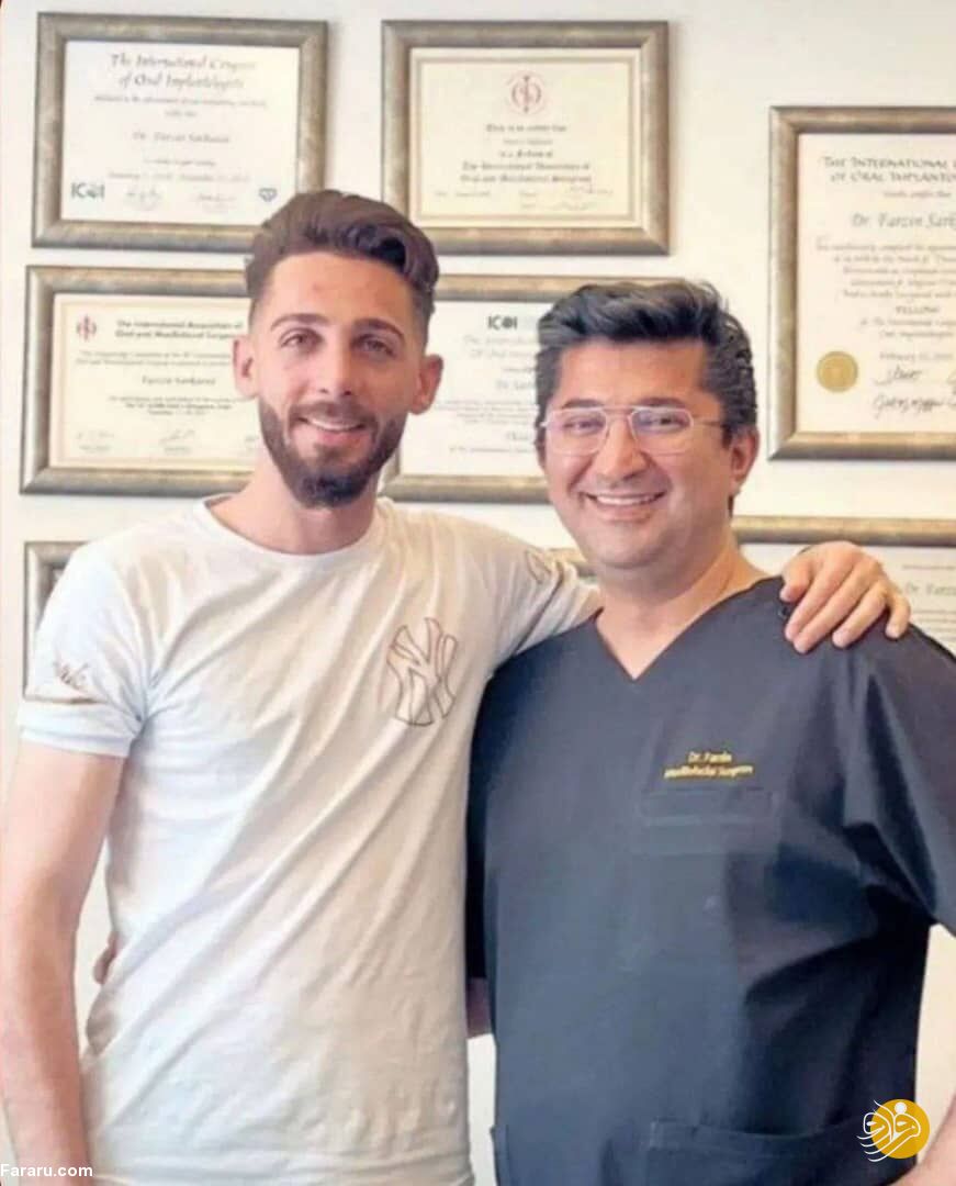 (عکس) مهاجم پرسپولیس با بینی عمل‌کرده
