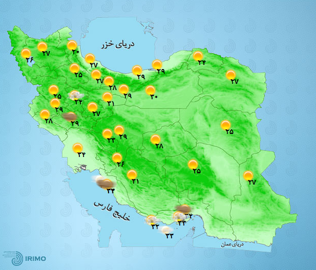 آب و هوای کشور 