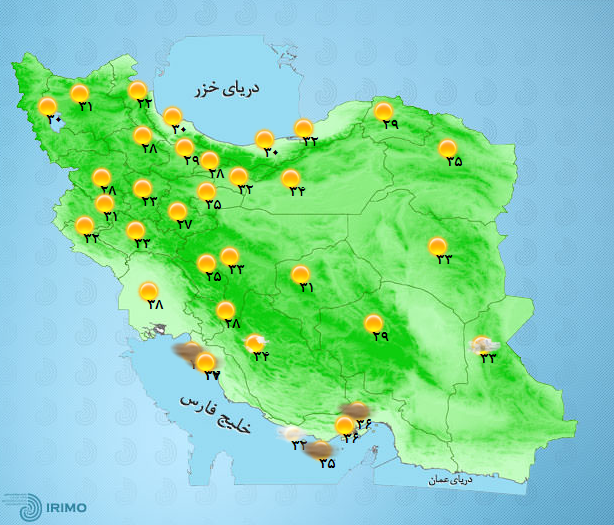 آب و هوای کشور