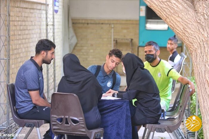 (تصاویر) حضور بازیکنان استقلال در ایفمارک