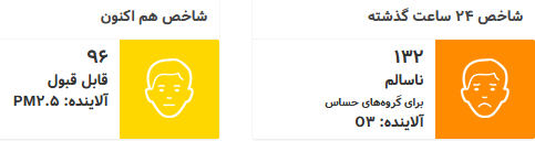 آلودگی تهران 