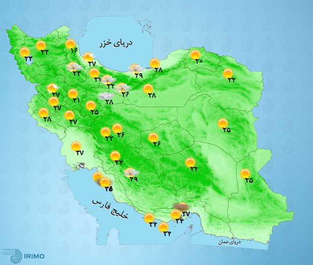 آب و هوای کشور 