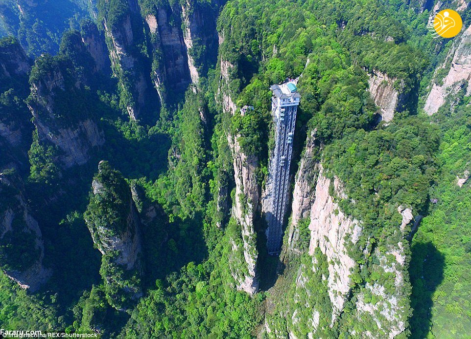 (تصاویر) بلندترین آسانسور در فضای باز جهان (تصاویر) بلندترین آسانسور در فضای باز جهان