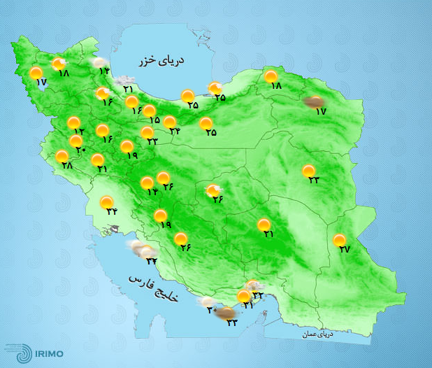 آب و هوای کشور 
