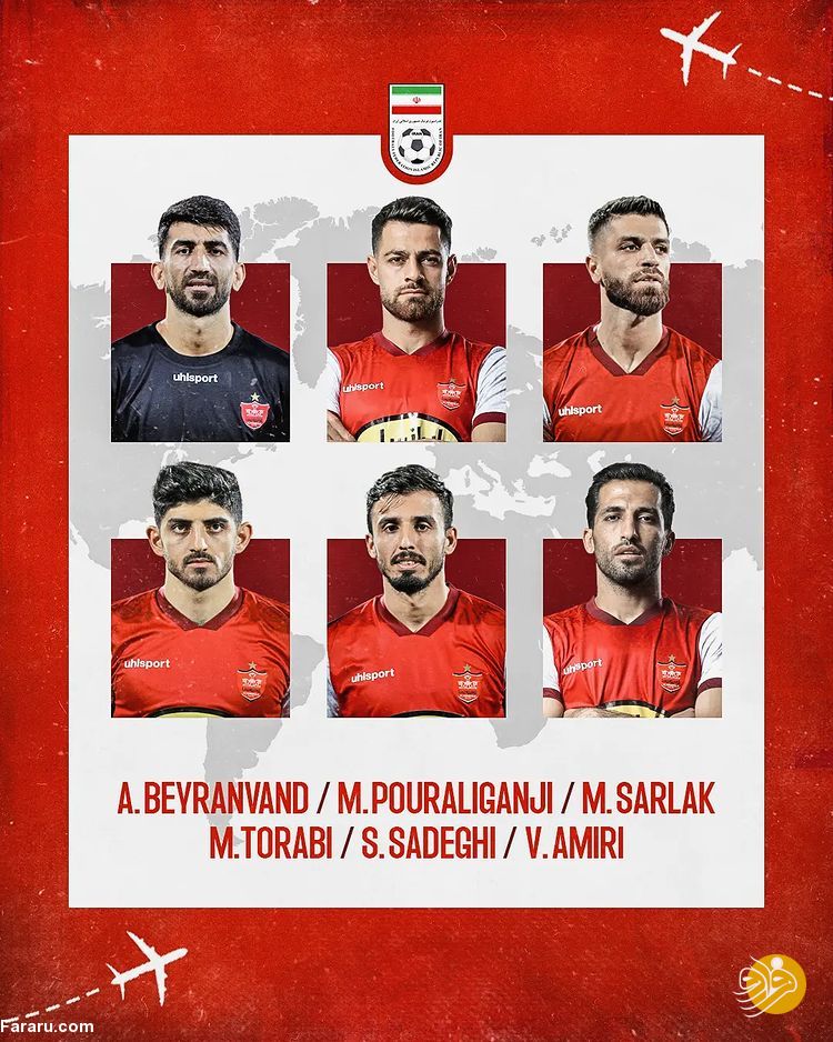 (عکس) پوستر باشگاه پرسپولیس برای ۶ بازیکن خاص