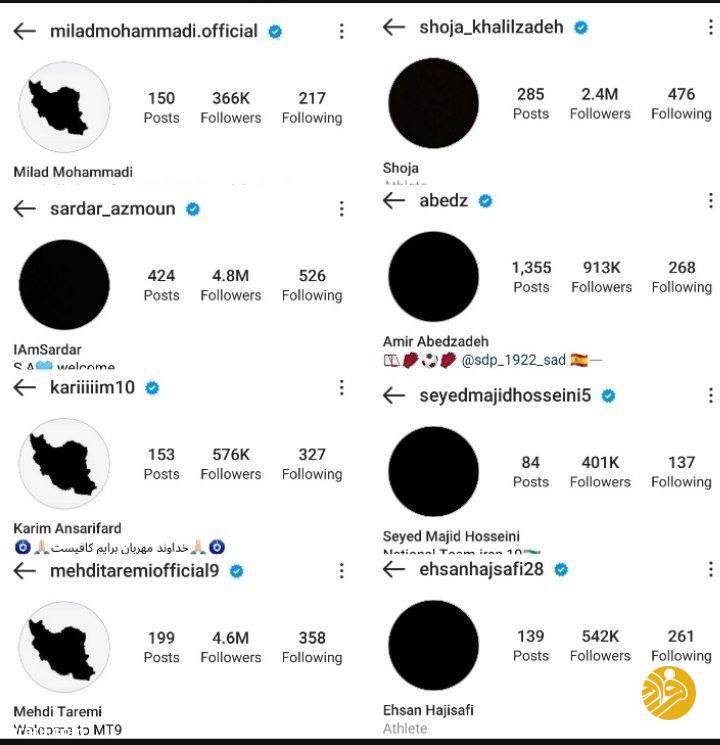 (عکس) اقدام جدید بازیکنان تیم ملی برای فوت مهسا امینی
