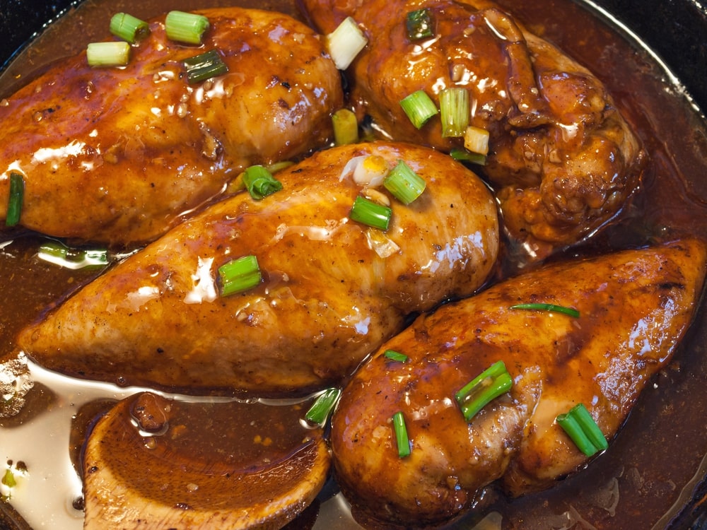 مرغ با سبزی