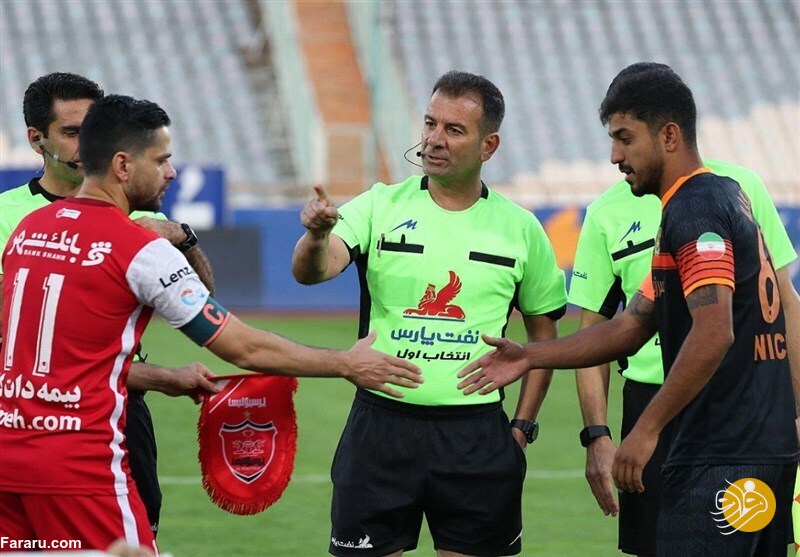 (عکس) اضافه وزن عجیب داور دیدار پرسپولیس ـ مس