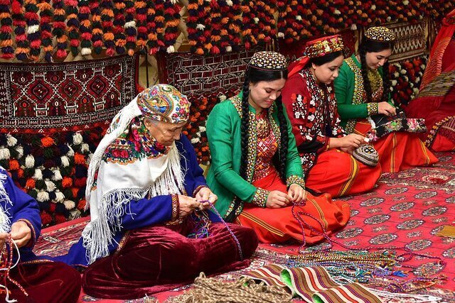 (تصویر) «سوزن‌دوزی ترکمن» ثبت جهانی شد