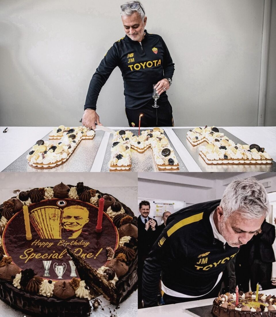 (عکس) کیک تولد ویژه مورینیو