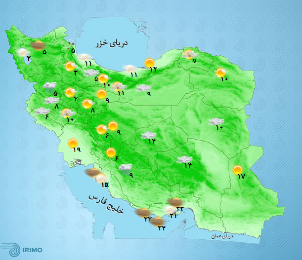 دمای هوای کشور