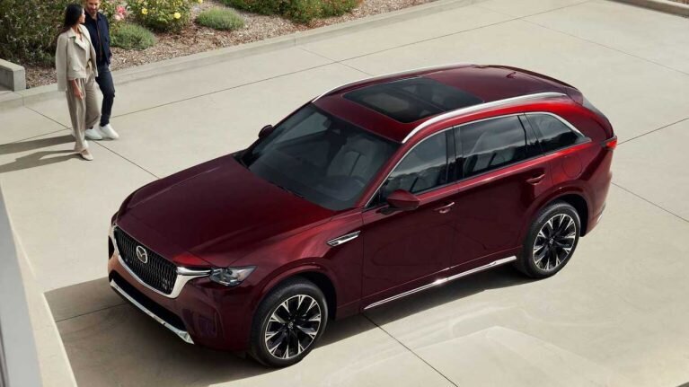 (عکس) خط و نشان کشیدن شاسی‌بلند هفت نفره جدید مزدا برای برند‌های لوکس