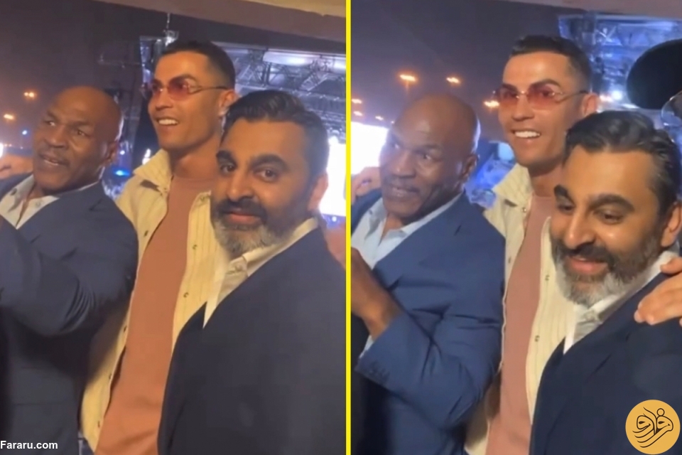 (عکس) تیپ خاص کریستیانو رونالدو در ملاقات با مایک تایسون در عربستان