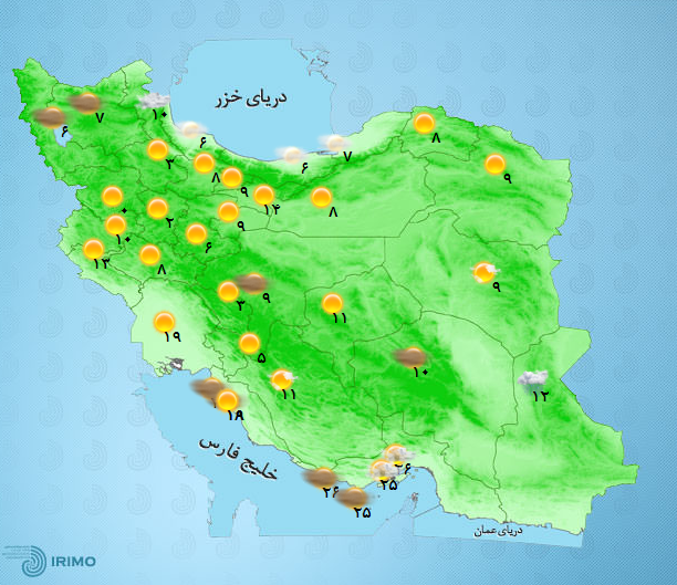 آب و هوای کشور