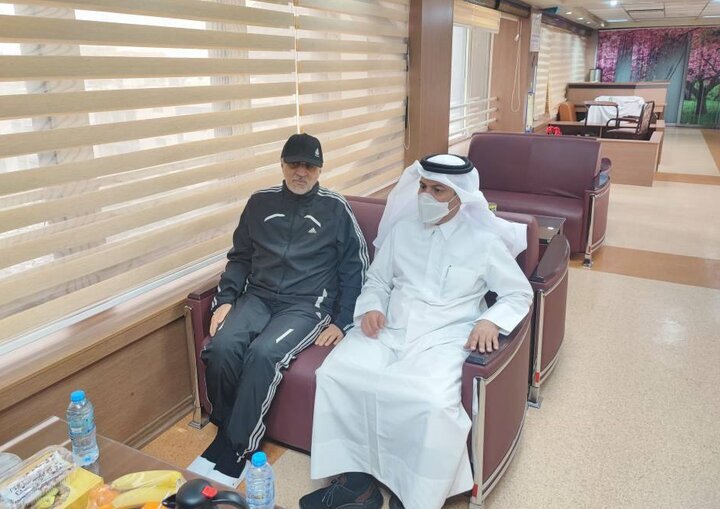 اولین تصویر از وزیر ورزش پس از سانحه سقوط بالگرد