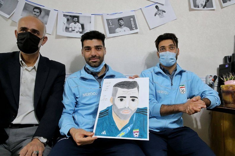 (عکس)لحظات خاص ملی‌پوشان در مرکز خیریه