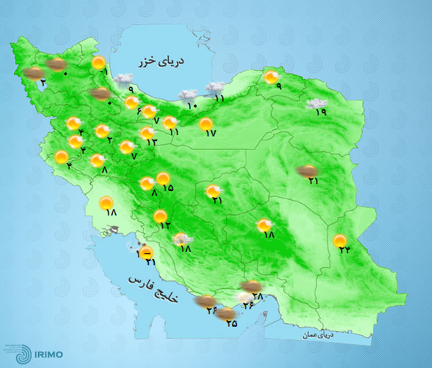 آب و هوای کشور