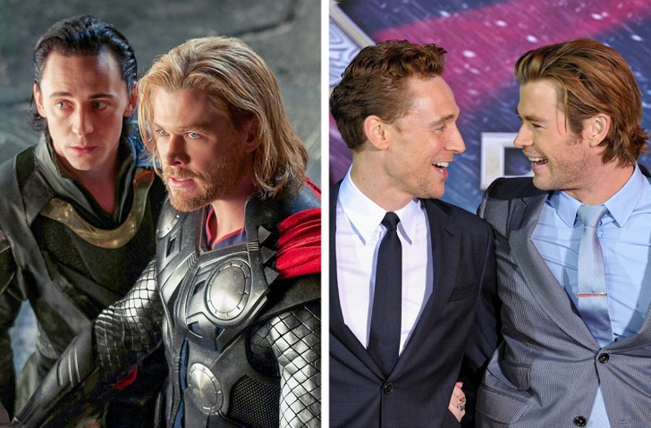 کریس همسورث و تام هیدلستون در «انتقام جویان» (Avengers) و «ثور» (Thor)