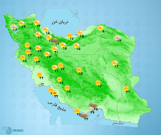 آب و هوای کشور