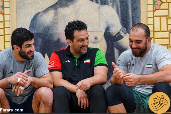 (عکس) بگو بخند دو کشتی‌گیر تیم ملی بعد از درگیری جنجالی