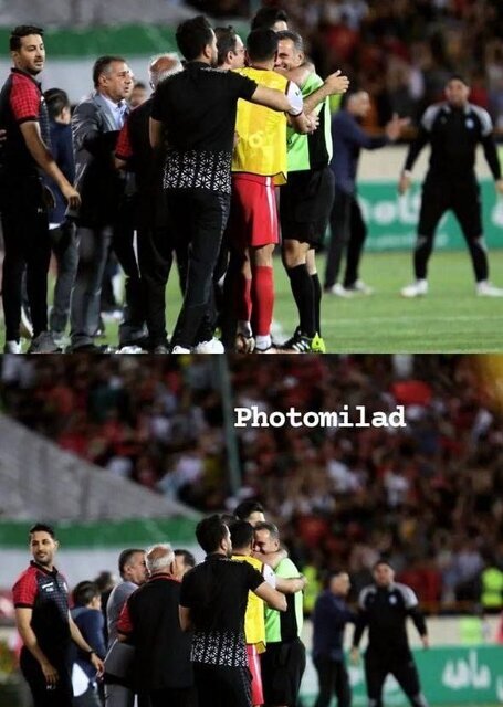 (عکس) چرا داور دربی با پرسپولیسی‌ها شادی کرد؟