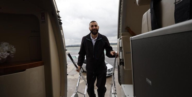 (عکس) کریم بنزما عازم عربستان شد