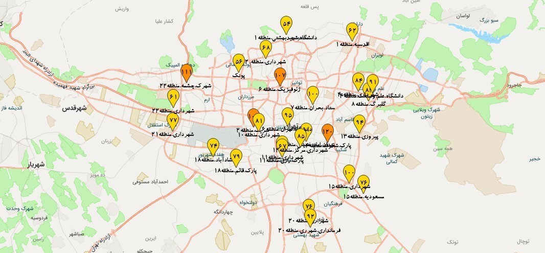 وضعیت هوای تهران ۱۴۰۲/۰۳/۲۷؛ تنفس هوای «مطلوب»