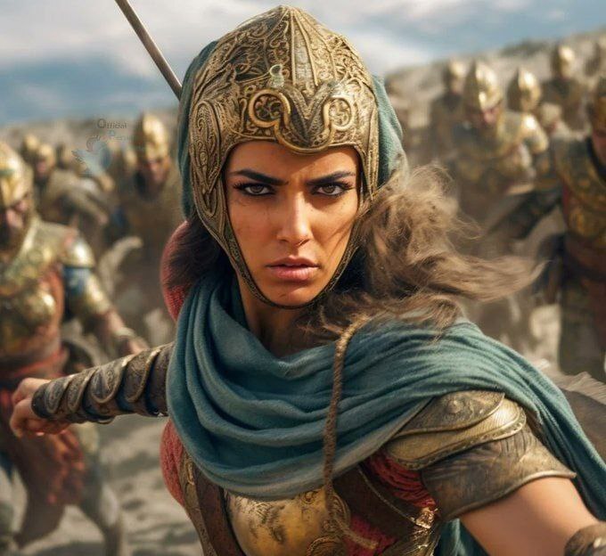 تصویر جالب هوش مصنوعی از زن جنگجوی ایرانی