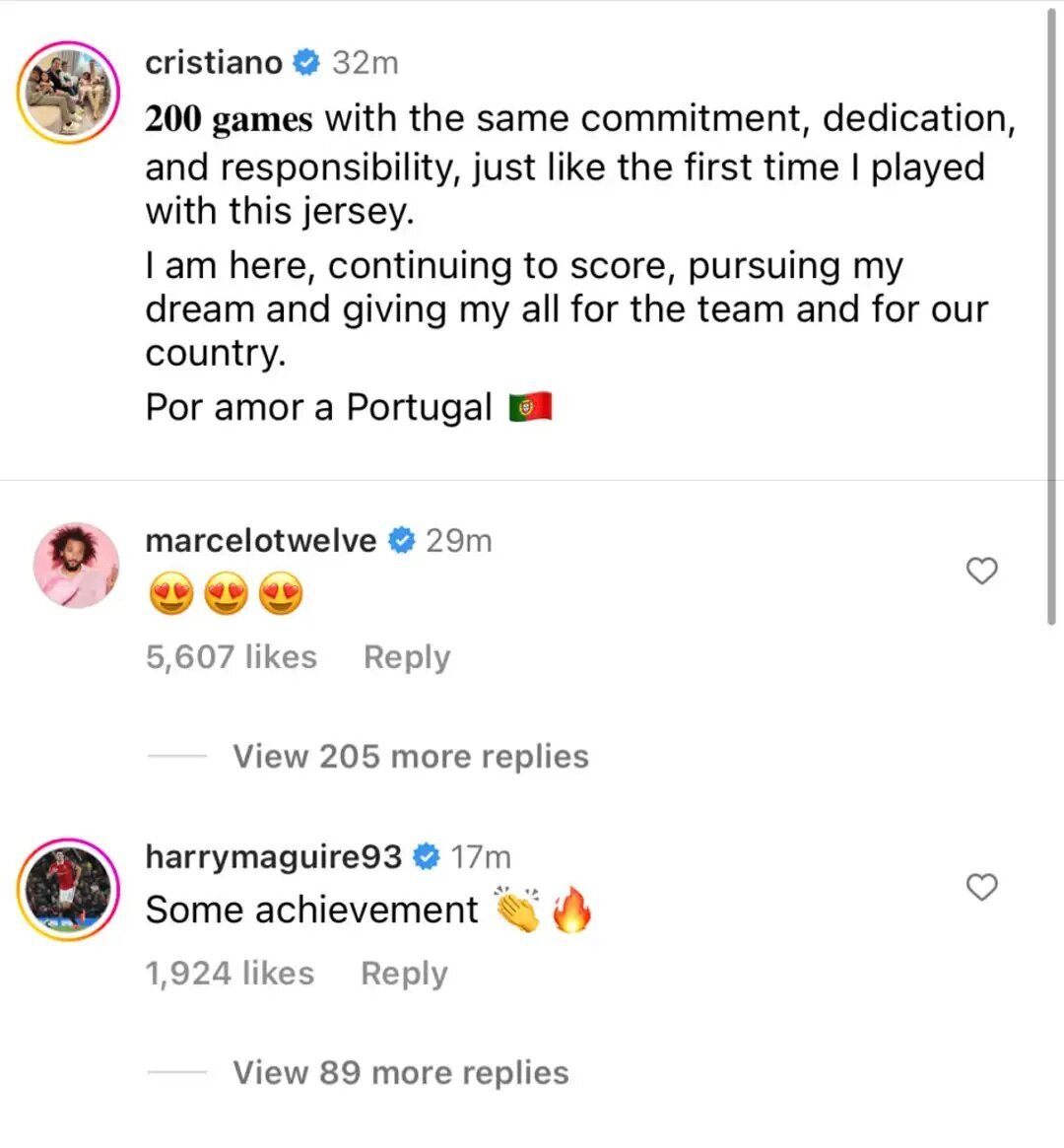 (عکس) پیام غافلگیرکننده‌ای که رونالدو از رقیب دیرینه‌اش دریافت کرد