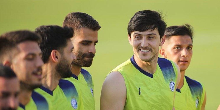 حضور «سردار آزمون» در تمرین استقلال