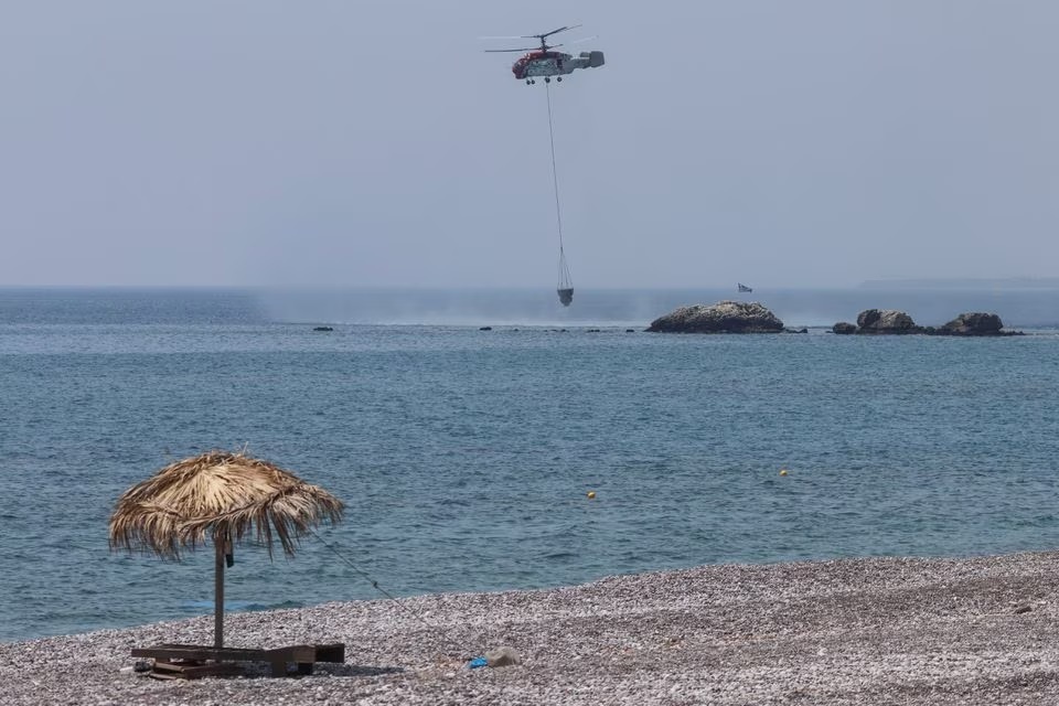 آتش سوزی جنگل‌ها در یونان