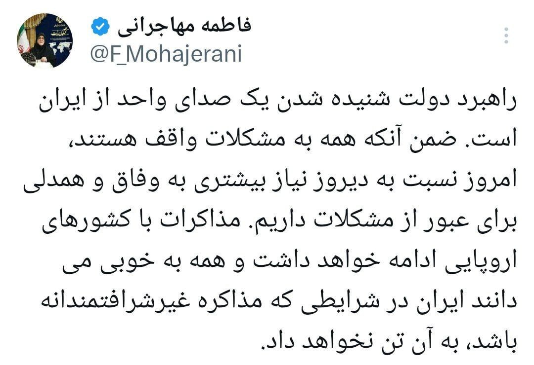 مهاجرانی: مذاکرات با اروپا ادامه دارد