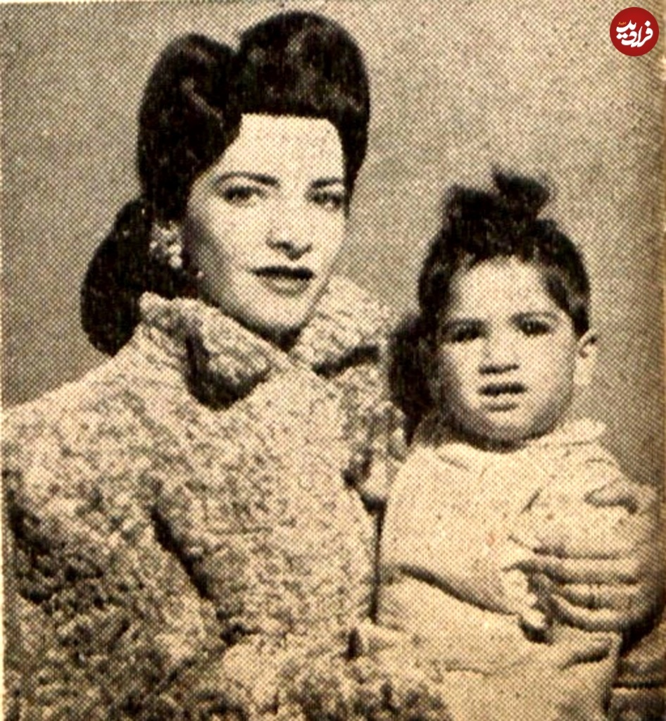 (تصویر) شمس پهلوی و فرزندش شهباز پهلبد؛ سال ۱۳۲۶